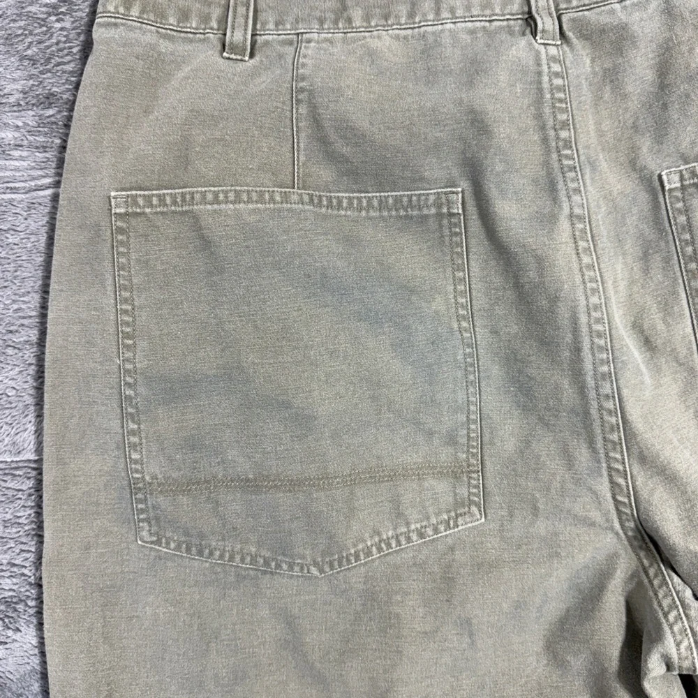 Phys.Sci. Carpenter Pants Mens 38x30 Olive Green Utility Workwear‎ Relaxed Fit